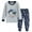 Blue, variant on FEDPOP Boy Pajamas Truck Pjs Long Sleeve Sleepwear Crew Neck 6T