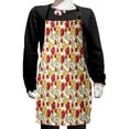 thumbnail image 1 of Garden Art Kids Apron, Pattern with Burgeoning Flowers of Spring Season Botanical Nostalgic Design, Boys Girls Apron Bib with Adjustable Ties for Cooking Baking Painting, Multicolor, by Ambesonne, 1 of 2