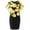 Yellow, variant on asdoklhq Plus Size Dresses for Women,Women's Summer Plus SizeRound Neck Printed Solid Sleeveless Pullover Dress