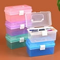thumbnail image 4 of TUSANG Transparent Double-Layer Plastic Storage Box with Detachable Tray and Handle, Portable Multi-Purpose Storage Box, Suitable for Storing Tools, Toys, Sewing, Medicine, Fishing Gear, and Cosmetics, 4 of 9