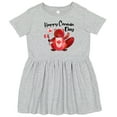 thumbnail image 3 of Inktastic Happy Canada Day Cute Red Beaver with Canadian Flag Girls Toddler Dress, 3 of 5