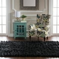 thumbnail image 3 of Faux Sheepskin Rug Black 5x7 Soft Tufted Comfortable Multi Size, 3 of 5