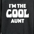 thumbnail image 3 of Instant Message - I'm The Cool Aunt - Women's Lightweight French Terry Long Sleeve Shirt, 3 of 6