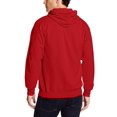 thumbnail image 2 of Hanes ComfortBlend EcoSmart Chandail à Capuchon à Fermeture Éclair Complète pour Hommes, 2TG, Rouge Profond, 2 of 4