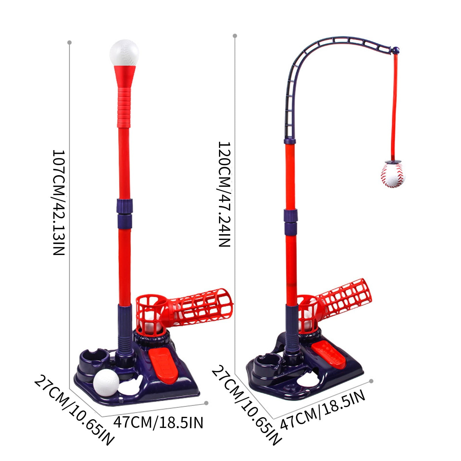 Kids Baseball Tee Set with Adjustable Height, Includes Bat, Balls, and Carry Bag for Outdoor Sports Fun