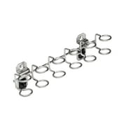Triton Products® Stainless Steel LocHook 9"W with 3/4"ID Stainless Steel Multi-Ring Tool Holder for Stainless Steel LocBoard