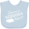 thumbnail image 3 of Inktastic Someone in Nebraska Loves Me Boys or Girls Baby Bib, 3 of 4