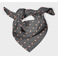 thumbnail image 3 of Bimba Gray Diamond Geometric Pure Silk Printed Head Bandanas Summer Neck Wrap Scarf 40 x 40 Inches, 3 of 6
