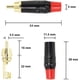 thumbnail image 5 of Cable de altavoz RCA macho a conector tipo banana Yuchenfeng, 5 of 7