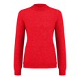 thumbnail image 4 of ManxiVoo Women's Half Turtleneck Sweater Long Sleeve Slim Fitting Knit Top Warm Flattering Pullover for Autumn Winter Versatile Layering Basics L Size Watermelon Red, 4 of 4