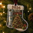 thumbnail image 4 of 2026 Christmas Money Holder Ornament,Stocking‑Shaped Acrylic Cash Keepsake Hanging Pendant,Funny Festive Christmas Tree Holiday Gift Decor for Merry Christmas Party Decorations, 4 of 7