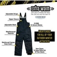 thumbnail image 4 of CHEROKEE Mens Snow Bibs - Insulated Weatherproof Ski Snow Pants Winter Overalls for Men, 4 of 7