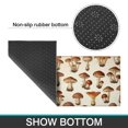 thumbnail image 6 of Mushroom and Chanterelle Cream Pattern Anti Fatigue Kitchen Rugs Set Of 2, Non Slip Washable Decorative Floor Mats for Kitchen Sink Laundry, 17"x30" and 17"x47", 6 of 6