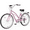 Pink, variant on Lilypelle Beach Cruiser Bicycle, 24" 26" Wheel 7 Speed Bike Fits Rider: 4'11"-6'2", Step Through Bikes for Commuting, Unisex