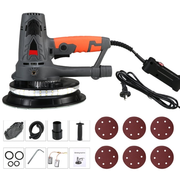 Graflsoa 4-Pack 7-Inch Wall Sander with Dual LED Lights, Auto Dust Removal & Leveling, 1250W Brush Motor, 0-3000 RPM, 6 Sandpapers, US/EU Plug, Ideal for Home Renovation & Professional Use