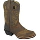 thumbnail image 1 of Bota marrón Distress con punta cuadrada y empeine de sillín - Talla EE. UU.: 5 Smoky Mountain Boots 3345Y-5R, 1 of 1