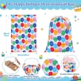 thumbnail image 2 of 2 Pcs Happy Birthday Drawstring Gift Bags 20 x 28 Inch Extra Large Baby Shower Bags Reusable Fabric Colorful Wrapping Pouches for Gender Reveal Supply Decor(Multicolor,Birthday Balloon), 2 of 6