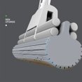 thumbnail image 4 of Roller Sponge Mop with Telescopic Stainless Steel Handle Free washing, 4 of 5