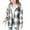 Grey, variant on Teen Girls Plaid Jacket Fleec𝖾 Flannel Button Down Shirt Coat Long Sleeve Hooded Coats 4-15 Years Outerwear Fall Winter Lined Warm Casual Style