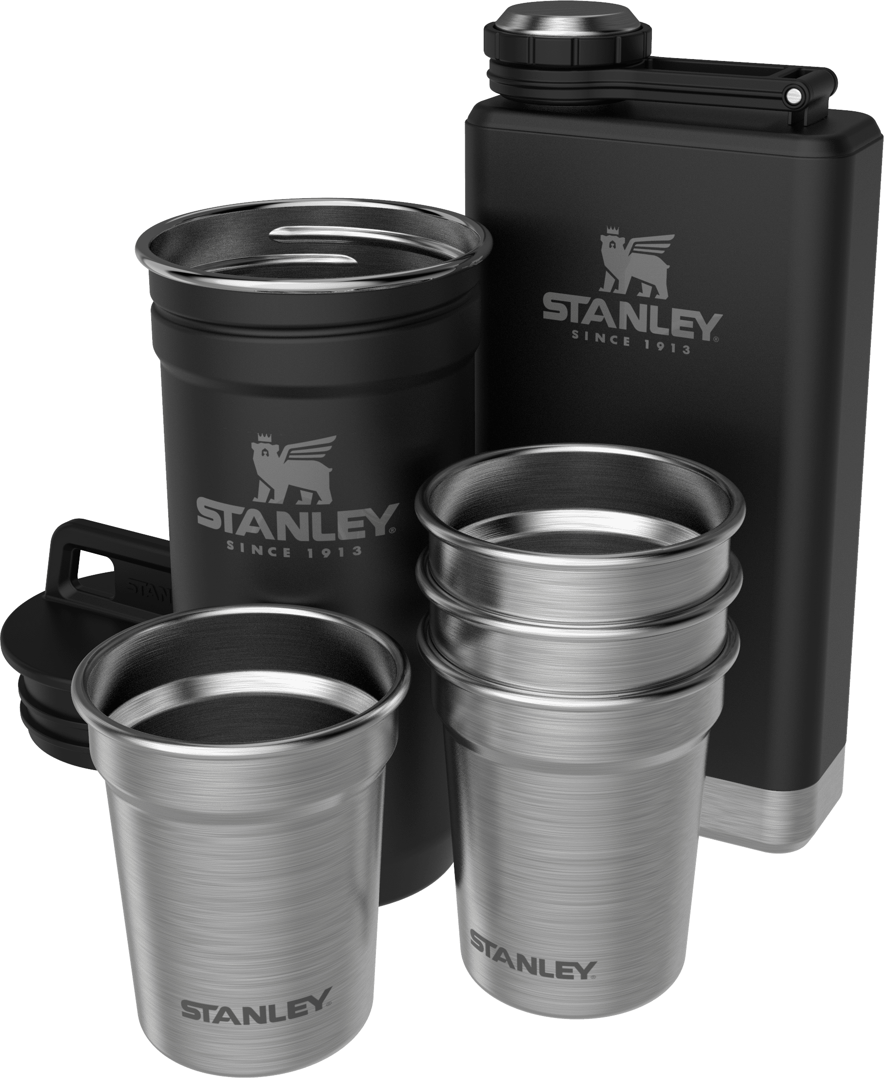 Stanley Adventure PreParty Stainless Steel Shotglass + Flask Set