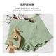 thumbnail image 5 of Mujeres ruffle hem shorts cintura alta casual suelta color puro piernas anchas pantalones cortos de moda para verano hogar al aire libre viajes, 5 of 7