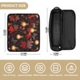 thumbnail image 3 of Hair Tools Travel Bag Heat-Resistant Curling Iron Organizer Bag with Detachable Heatproof Mat Travel Storage Case Light Bulbs and Maple Leaves, 3 of 8