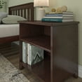 thumbnail image 4 of Plank+Beam Solid Wood Nightstand with Shelves, Espresso, 4 of 9