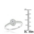 thumbnail image 3 of Ladies 14K Unique Natural 0.4 Ctw Diamond Engagement Ring For Her (White Gold Size 7.5), 3 of 3