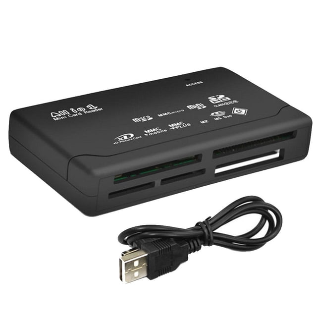 3 Pieces Card Reader USB 2.0 SD Card Reader Adapter TF CF SD Mini SD SDHC MMC MS XD Reading Device