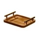 thumbnail image 2 of Bandeja de madera para servir, bandeja de exhibición moderna con borde, para té, bebidas, comida, decorativa, de madera Madera clara L, 2 of 9