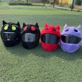 thumbnail image 3 of Helmet Protection Headgear Cover Cartoon Fluffy Plush For Motorcycle Set, 3 of 7