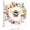 Multicolor, variant on Rustic Bee Garland Wall Art Painting on Canvas, Spring Watercolor Flowers Canvas Art Home Prints Wall Art Framed Modern Artwork for Living Room Bedroom Wall Decor 8x8in