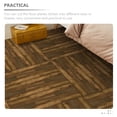 thumbnail image 3 of Phenofice 5Pcs Sticky Floor Tile PVC Black Rectangular for Kitchen Waterproof, 3 of 7