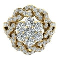thumbnail image 4 of 1.40 CT Braided Halo Split Shank with Illusion Solitaire Cluster Ring 14K Gold (G,SI), 4 of 5