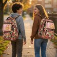 thumbnail image 3 of FUIALDOLG Lightweight 17 Inch Multi Pocket School Backpack, 600D Polyester Durable Bookbag for Primary School Students, 3 of 9