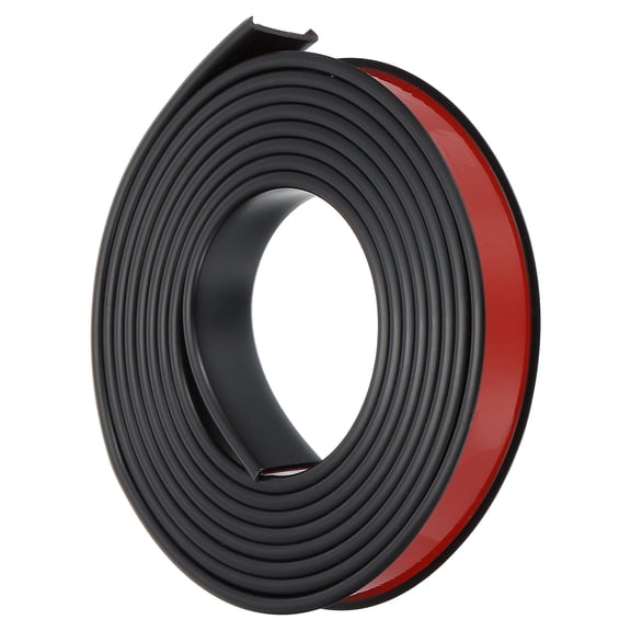 Uxcell TPE U-Shape Edge Banding, 7/8 Inch x 16.4ft Self Adhesive Flexible Veneer Edging Trim Edge Protector, Black