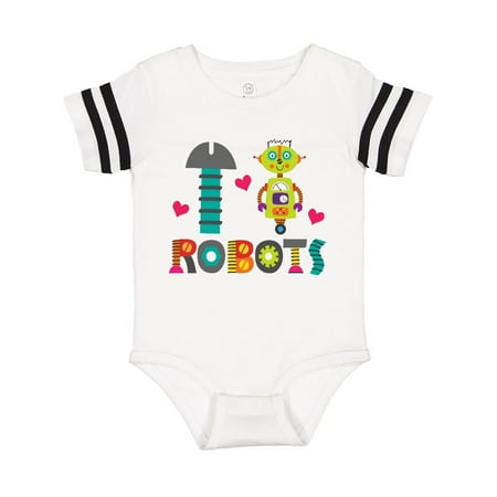 

Inktastic Robotics I Heart Robots Gift Baby Boy or Baby Girl Bodysuit