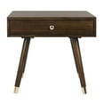thumbnail image 6 of SAFAVIEH Levinson 1-Drawer Rustic Gold Cap End Table, Brown, 6 of 13