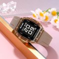 thumbnail image 3 of Fashion Women's Men's Digital Watch Tonneau Case Multifunctional Unisex Large Face Outdoor Sport Waterproof LED Casual Wrist Watch with Dual Time Alarm, 3 of 9