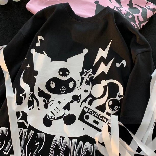 Camiseta de algodón pesado de estilo coreano de talla grande para hombre, camisetas de manga corta de tendencia de verano, tops holgados de gran tamaño para mujer