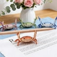 thumbnail image 3 of Cute Crab-Shaped Pen Holder, Realistic Resin Desk Crab Shaped Pen Holder, Funny Weightlifting Desk Crabs Spoon Glasses Holders, Rest Rack Ornaments Decorative for Office Home Tabletop(Blue), 3 of 8