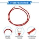 thumbnail image 4 of Unique Bargains 1 Pc Cable Inversor de Batería 10 AWG Gauge 3FT 3/8" Lug 5/16" Lug Cable de Batería Universal para Automóvil Vehículo Barco RV Solar Cobre Estañado Rojo, 4 of 7