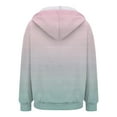 thumbnail image 6 of Sgkm Womens Zip up Hoodies Sports Casual Blouses Pocket Womens Halloween Sweatshirt Light Blue XXXXXXL, 6 of 6