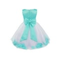 thumbnail image 3 of Alvivi Kids Flower Girl Wedding Party Dress Petals A Line Formal Prom Pageant Dance Flower Dresses Turquoise 6, 3 of 6