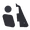 Black, variant on LOOKSEVEN LP Pickguard Back Plate Switch Cavity Covers for Gibson Les Paul 3 Colors 1 Ply-Black