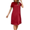 thumbnail image 1 of Mefallenssiah Mode Robe Décontractée à Manches Courtes et Col Rond pour Femmes, 1 of 6