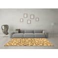 thumbnail image 3 of Ahgly Company Indoor Round Abstract Brown Contemporary Area Rugs, 7' Round, 3 of 4
