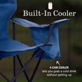 thumbnail image 2 of Coleman Portable Camping Chair with 4-Can Cooler, Cushioned Seat & Back with Side Pockets & Cup Holder, Carry Bag Included, Great for Camping, Tailgating, Firepits, Patio, & More, 2 of 8