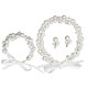 thumbnail image 5 of 1 juego de accesorios de joyería elegantes para boda, diadema de perlas para novia, pulsera y pendientes para dama de honor, fiesta para mujer, 5 of 6