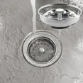 thumbnail image 2 of Kitchen Sink Plug Stopper Stainless Steel Strainer Waste Plug Rustproof Sink Basket Strainer for Standard Drains (3-1/2 inch) Argent, 2 of 7